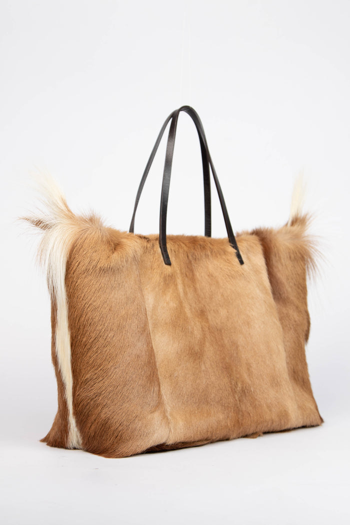 RARE Vintage Fendi Goat Hair Tote Bag