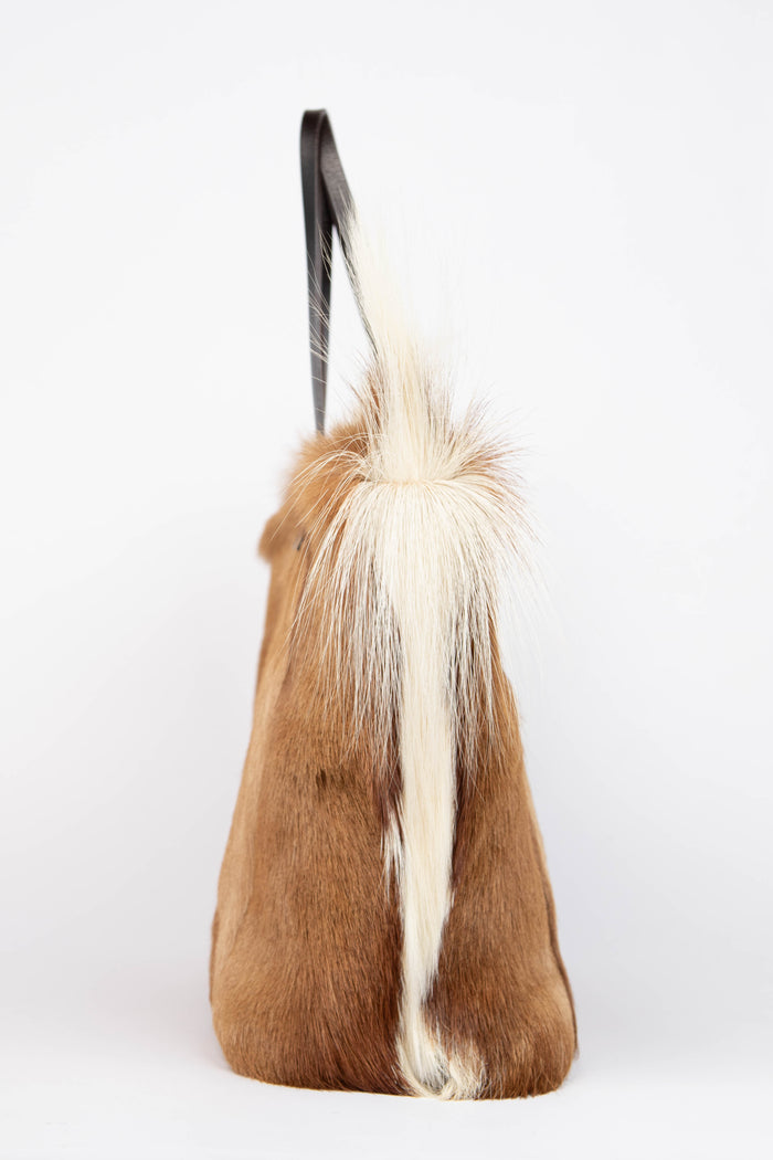 RARE Vintage Fendi Goat Hair Tote Bag