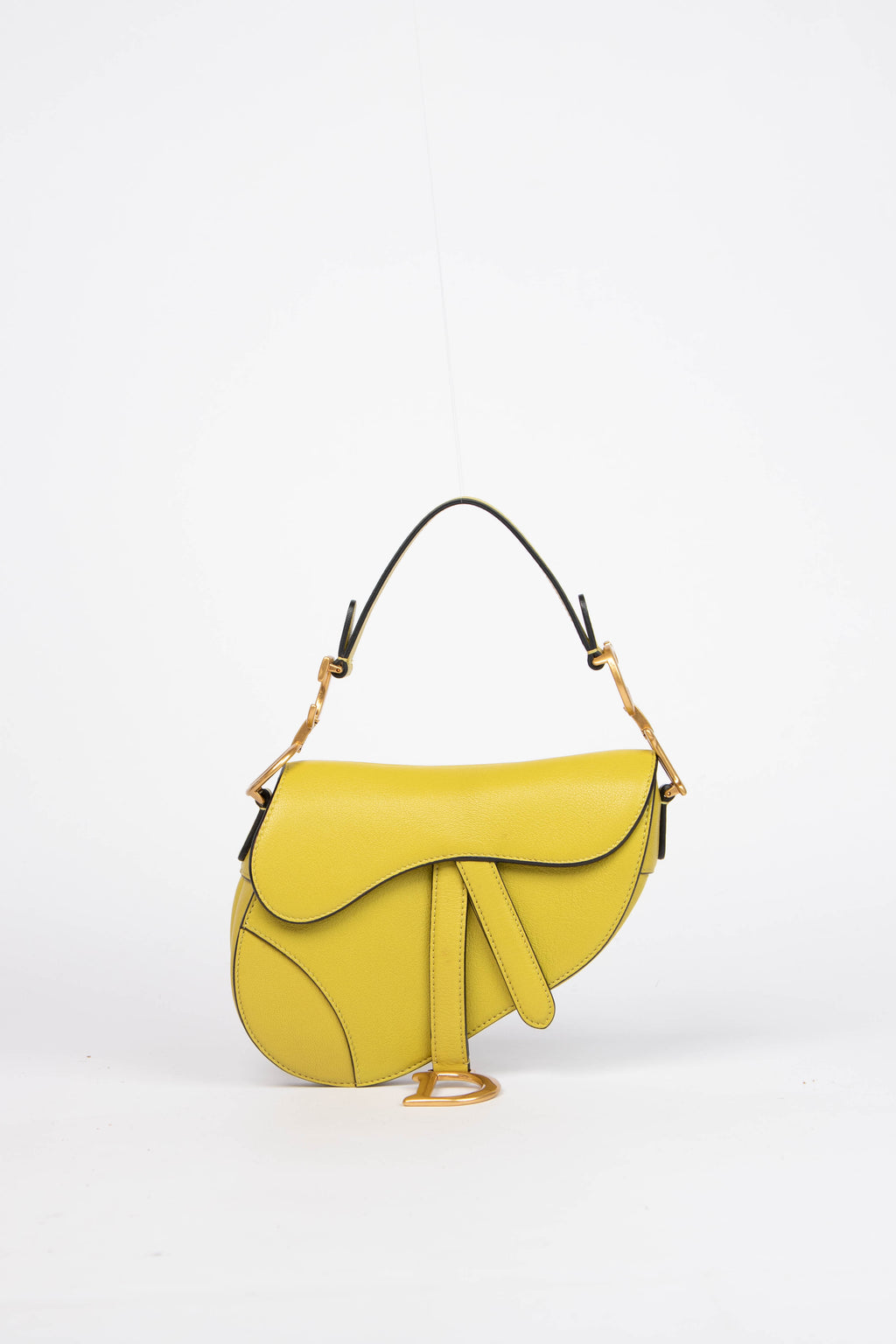 2010s Christian Dior Green Leather Mini Saddle Bag