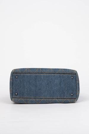 Vintage Christian Dior Medium Denim Lady Dior