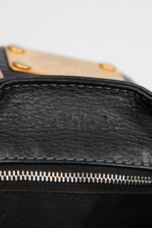 2000s Chloe Black Leather Paddington Shoulder Bag