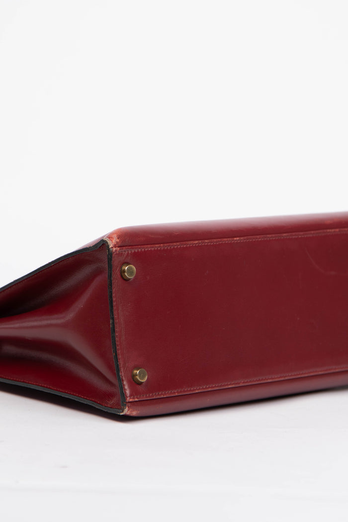 Hermès Kelly 32cm Rouge H Box Calf Handbag GHW