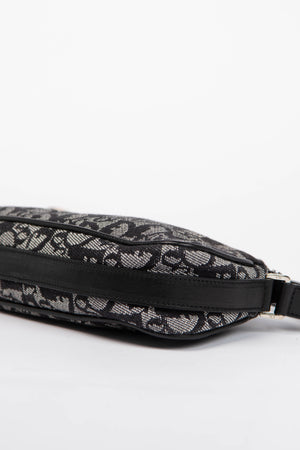 Vintage Christian Dior Black Monogram Spell Out Mini Shoulder