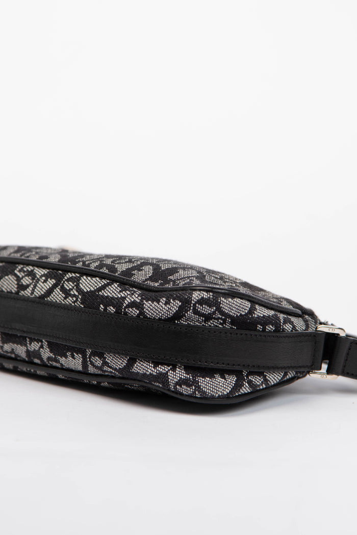 Vintage Christian Dior Black Monogram Spell Out Mini Shoulder