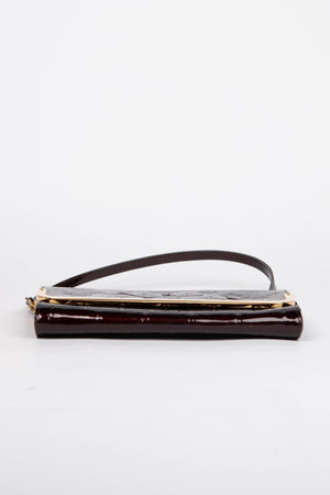 Vintage Louis Vuitton Oxblood Vernis Rossmore MM Shoulder Bag