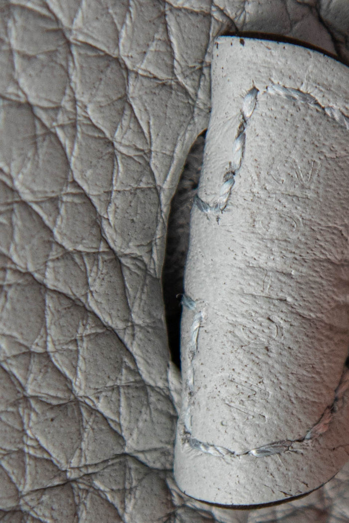 2024 Hermès Blue Glacier Clemence Leather Mini Evelyne with SHW