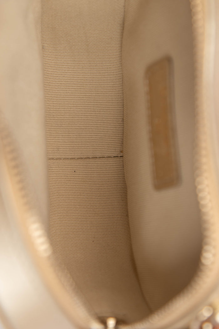 RARE Chanel Gold Lambskin Leather Heart Small Cross Body Bag