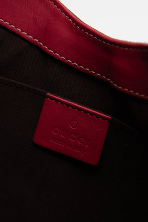 Vintage Gucci Pink Suede Bardot Jackie Shoulder Bag