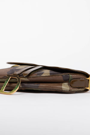 RARE 2000s Christian Dior Camo Saddle Bag