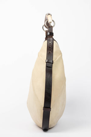 Vintage Yves Saint Laurent Suede Leather Mombasa Shoulder Bag