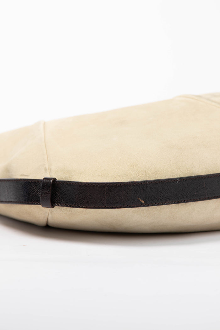 Vintage Yves Saint Laurent Suede Leather Mombasa Shoulder Bag