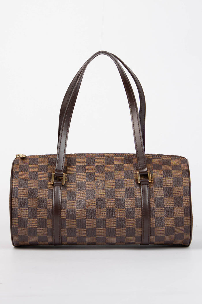 2000s Louis Vuitton Damier Ebene Papillon 30cm Shoulder Bag