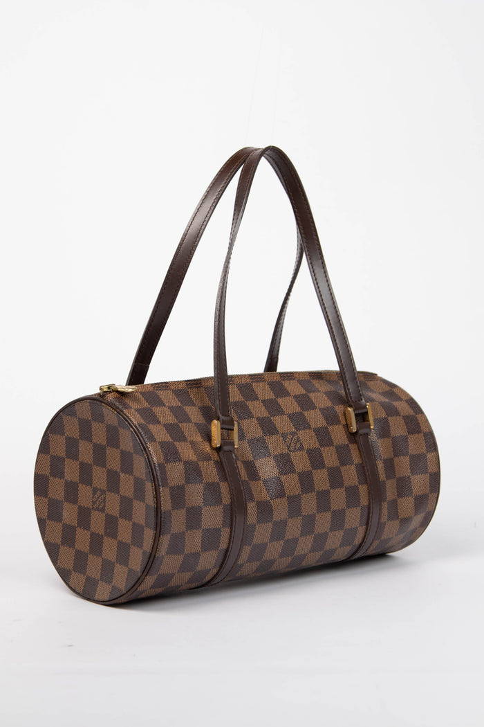 2000s Louis Vuitton Damier Ebene Papillon 30cm Shoulder Bag