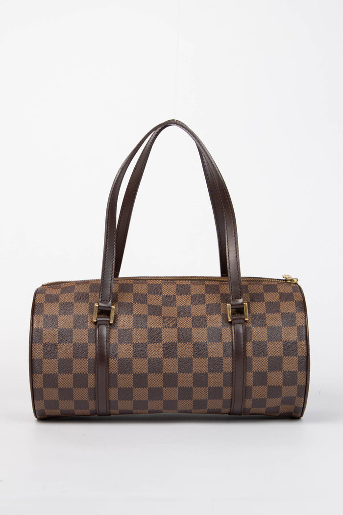 2000s Louis Vuitton Damier Ebene Papillon 30cm Shoulder Bag