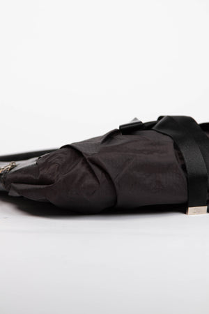 SUPER RARE Christian Dior Galliano Black Leather Ballerina Shoulder Bag