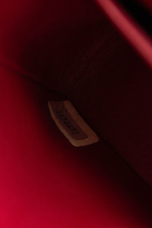 90s Chanel Red Lambskin Medium Classic Double Flap with 24K GHW