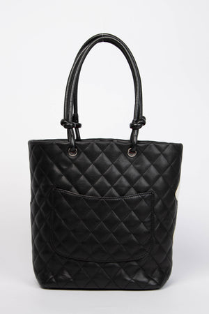 2000s Chanel Black Rue Cambon Bucket Bag