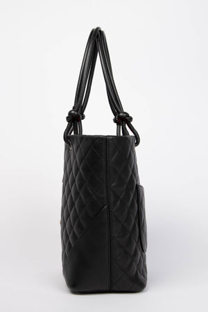 2000s Chanel Black Rue Cambon Bucket Bag