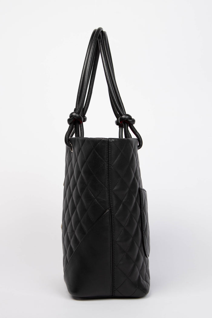 2000s Chanel Black Rue Cambon Bucket Bag