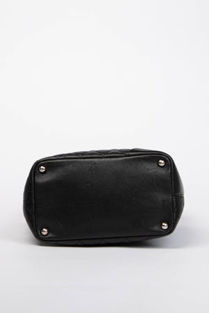 2000s Chanel Black Rue Cambon Bucket Bag