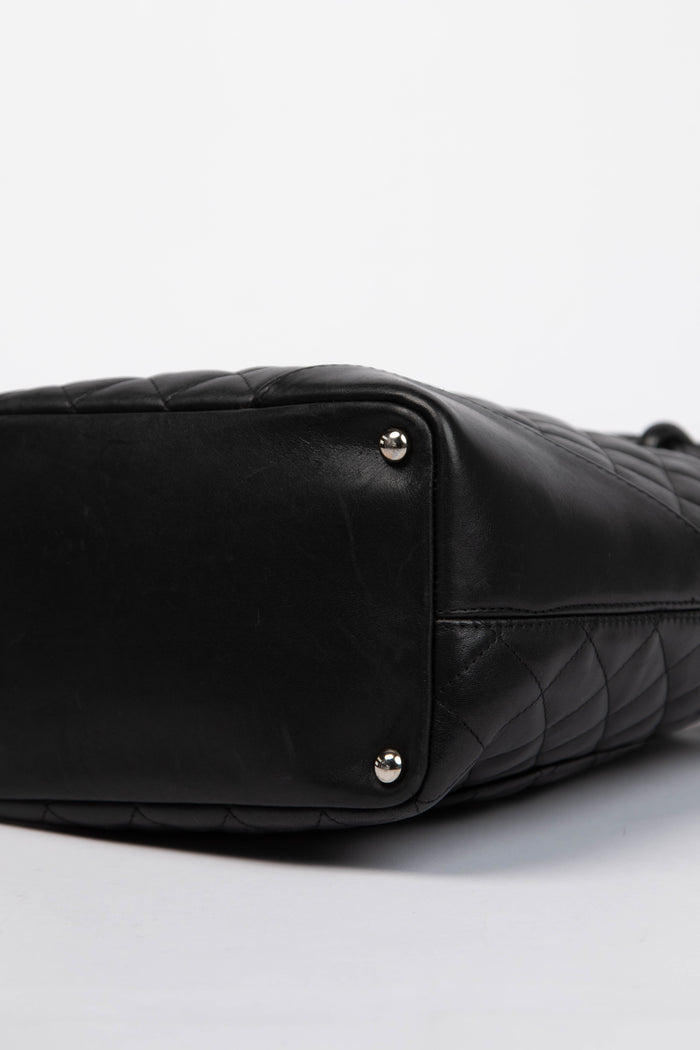 2000s Chanel Black Rue Cambon Bucket Bag
