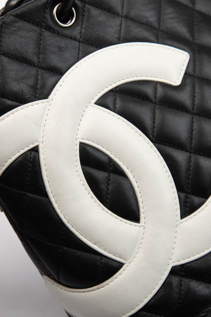2000s Chanel Black Rue Cambon Bucket Bag