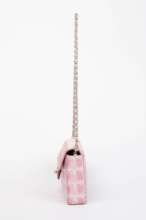 2000s Chanel Pink Travel Line East West Shoulder Bag