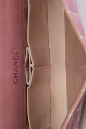 2000s Chanel Pink Travel Line East West Shoulder Bag