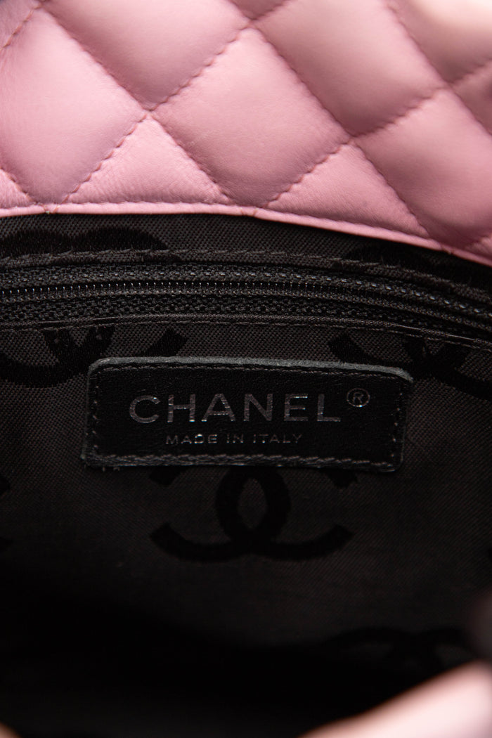2000s Chanel Pink Rue Cambon Bucket Bag