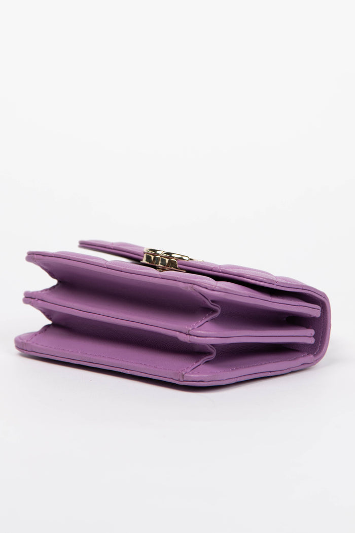 2020s Chanel Purple Caviar Leather Coco Mini Top Handle