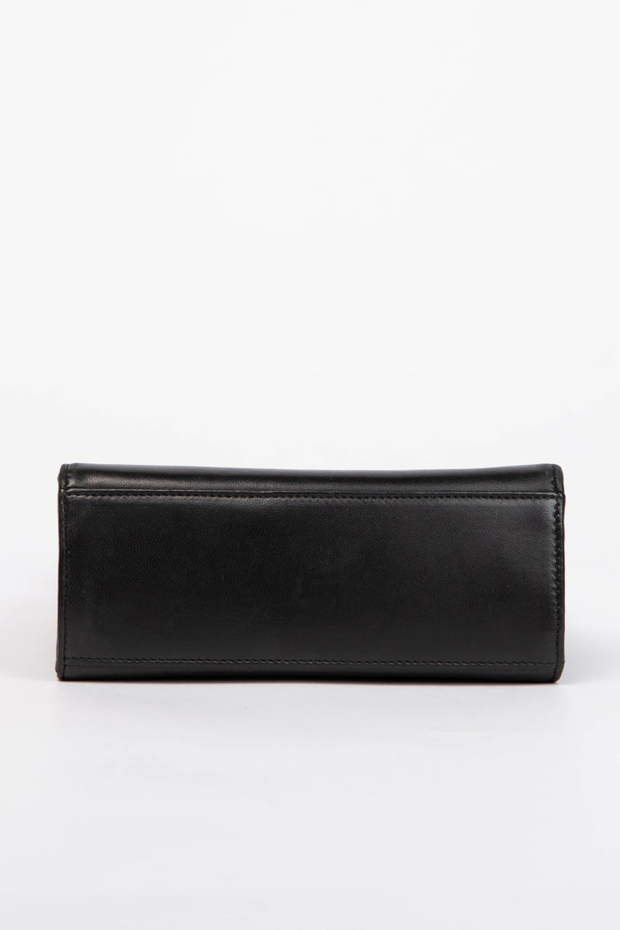 90s Chanel Black Lambskin Top Handle Bag 24k GHW