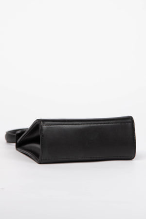 90s Chanel Black Lambskin Top Handle Bag 24k GHW