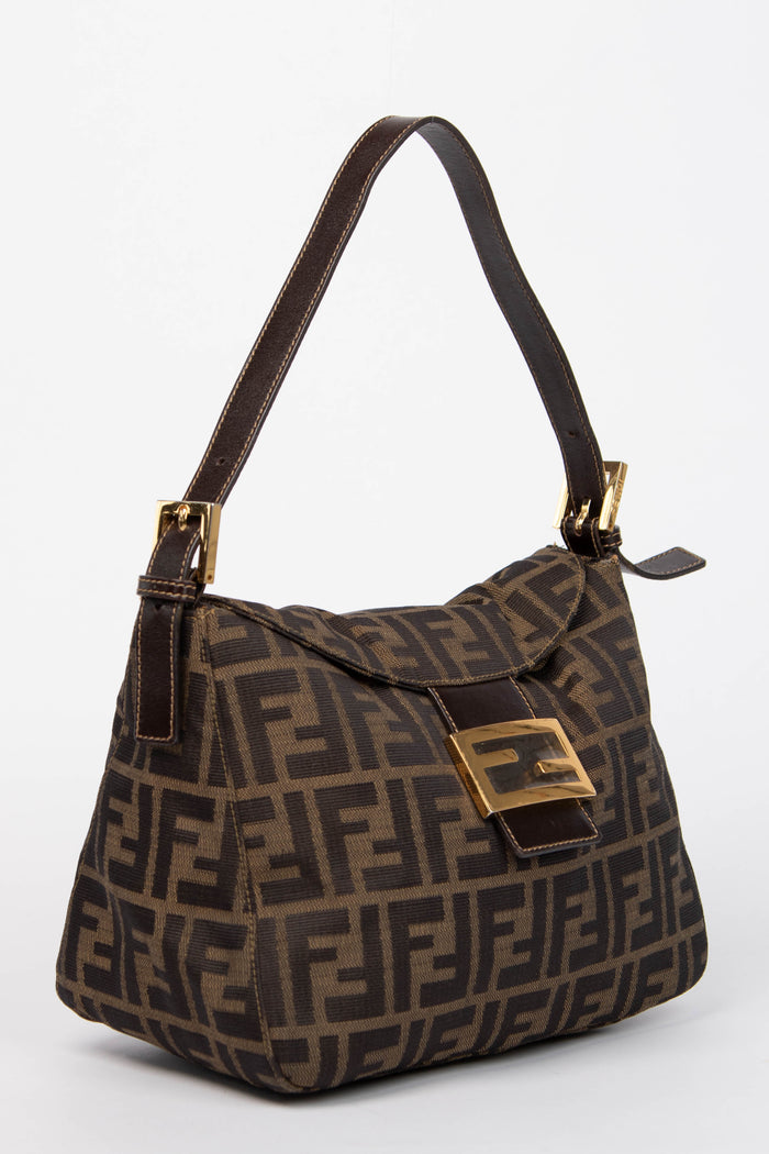 Vintage Fendi Zucca Monogram Shoulder Bag