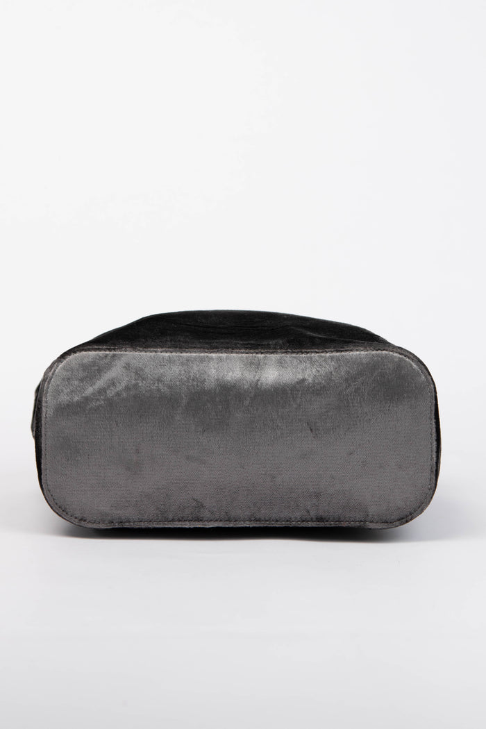 90s Tom Ford Gucci Grey Velvet  Bucket Bag