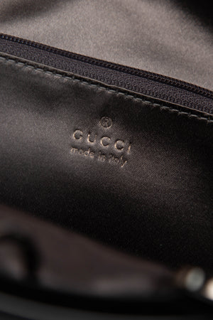 90s Tom Ford Gucci Grey Velvet  Bucket Bag