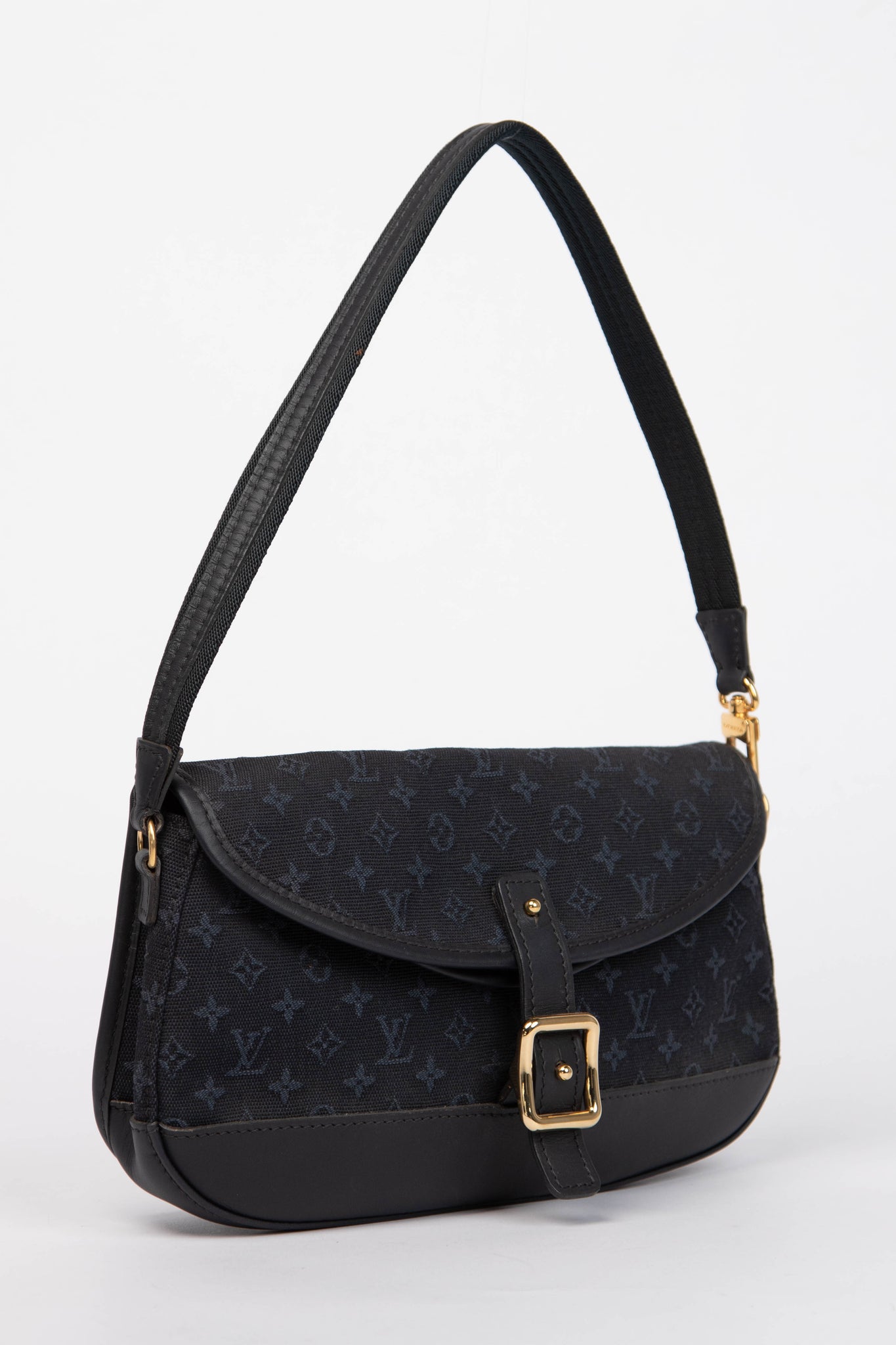 2000s Louis Vuitton Marjorie Navy Shoulder Bag