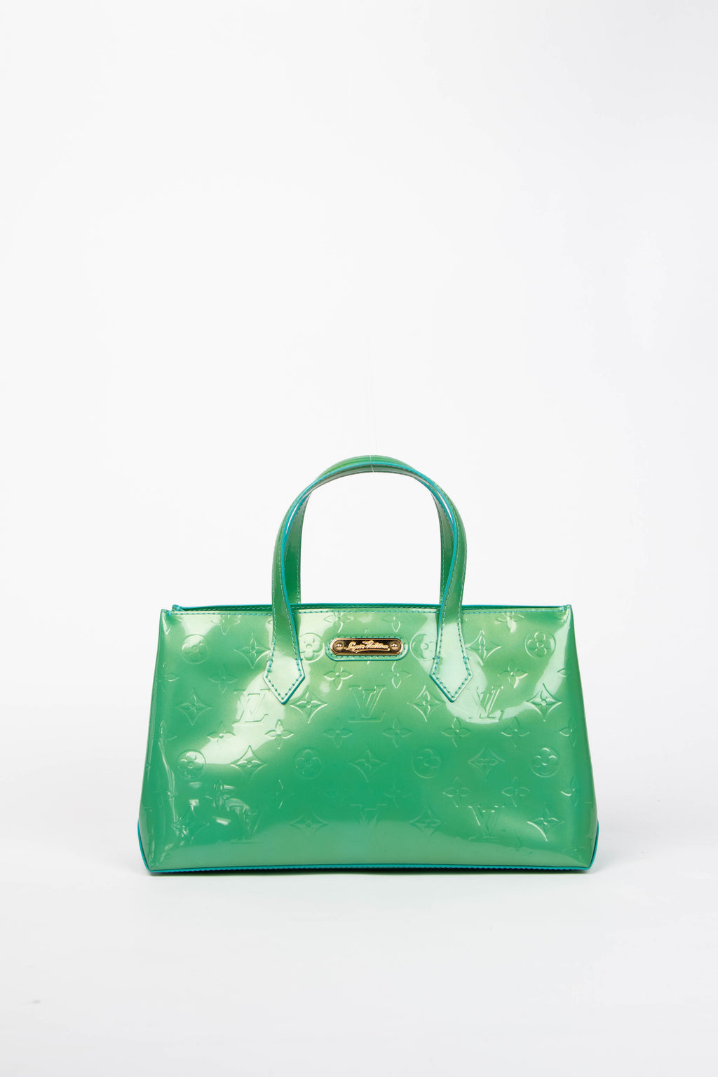 Vintage Louis Vuitton Green Monogram Vernis Wilshire Tote Bag