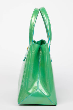 Vintage Louis Vuitton Green Monogram Vernis Wilshire Tote Bag