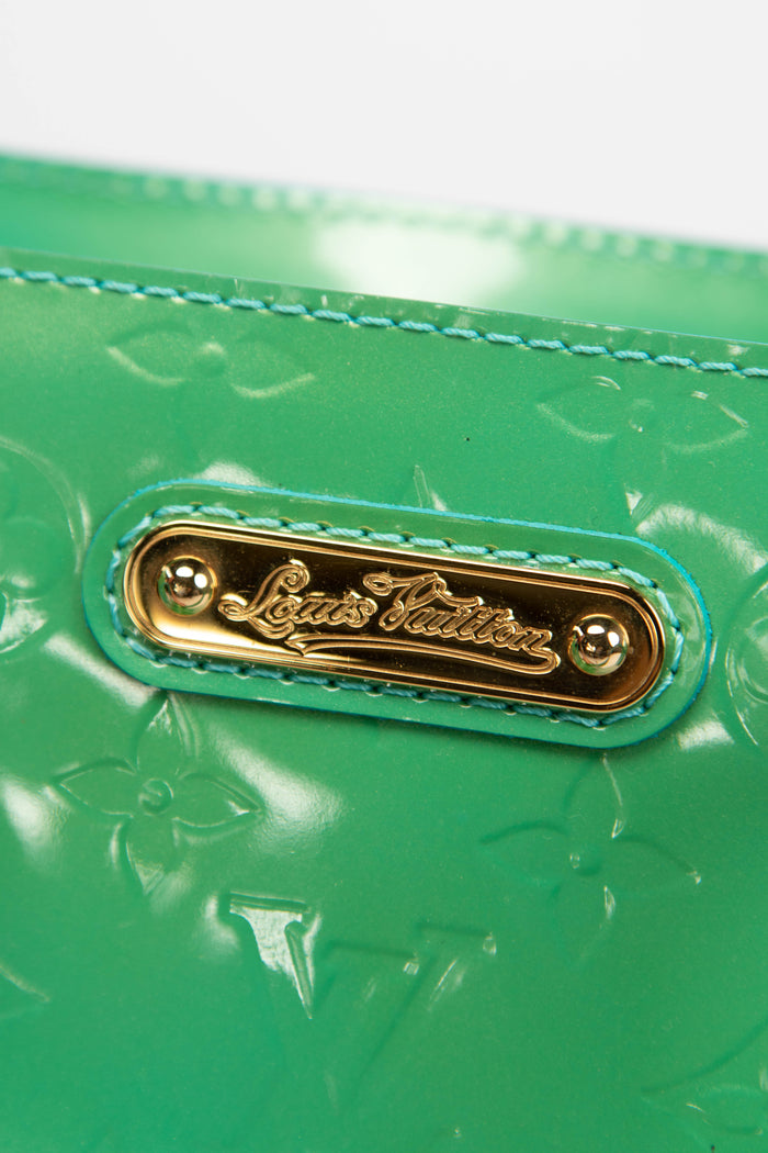 Vintage Louis Vuitton Green Monogram Vernis Wilshire Tote Bag