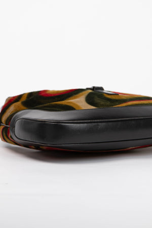 RARE Tom Ford Gucci Psychedelic Velvet Jackie Shoulder Bag