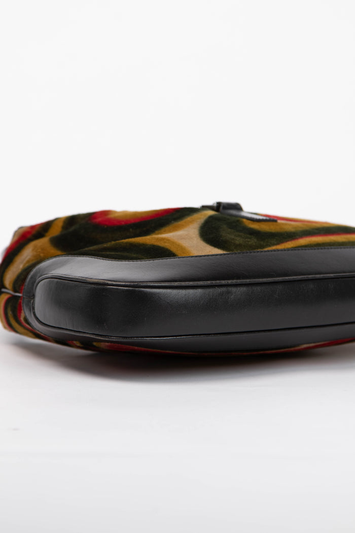 RARE Tom Ford Gucci Psychedelic Velvet Jackie Shoulder Bag