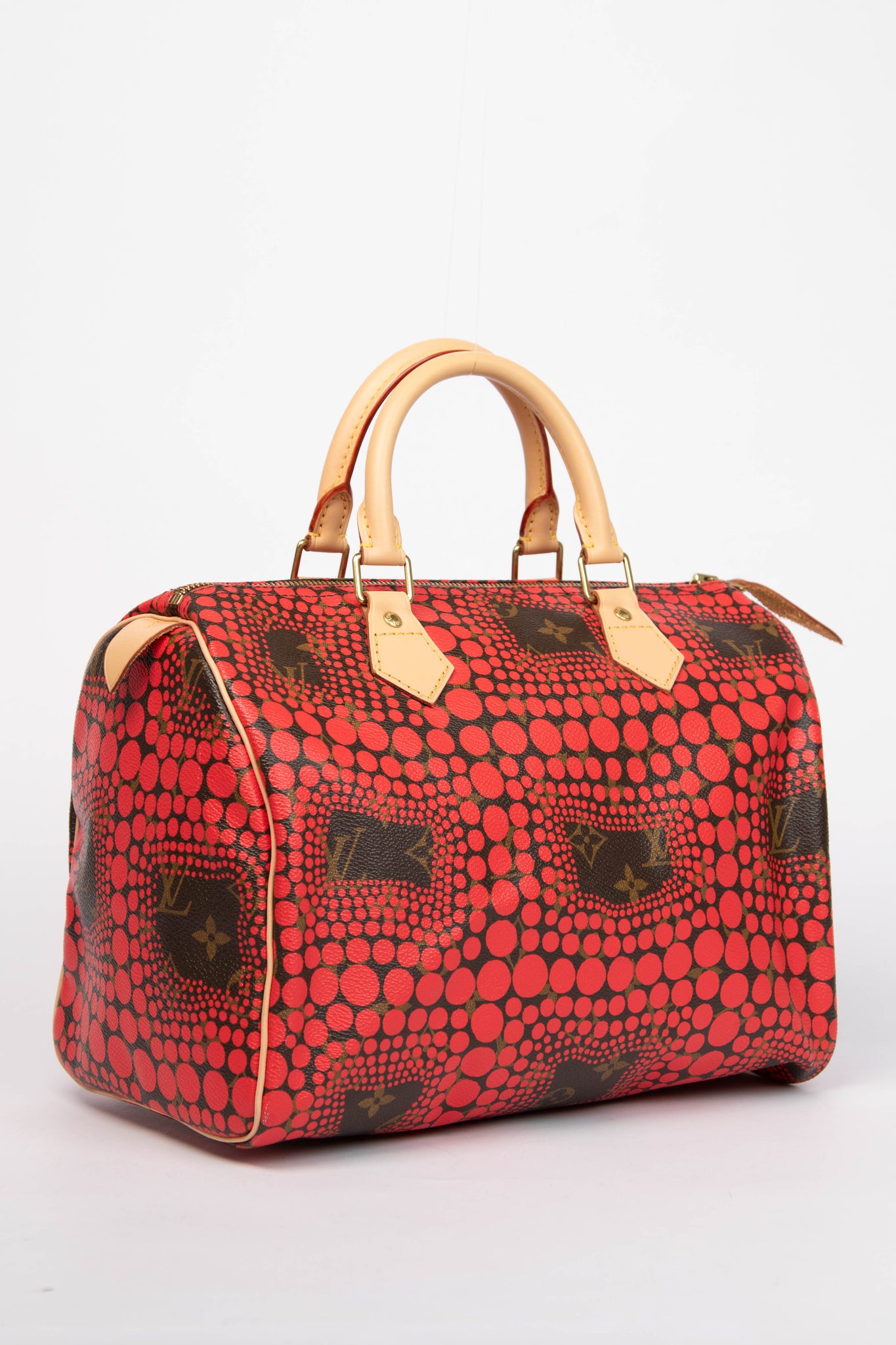 RARE Louis Vuitton x Yayoi Kusama Red Infinity Dot Speedy 30cm