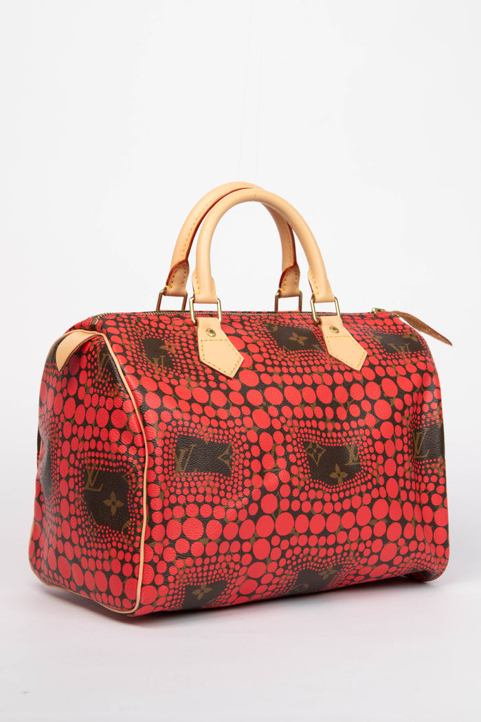 RARE Louis Vuitton x Yayoi Kusama Red Infinity Dot Speedy 30cm