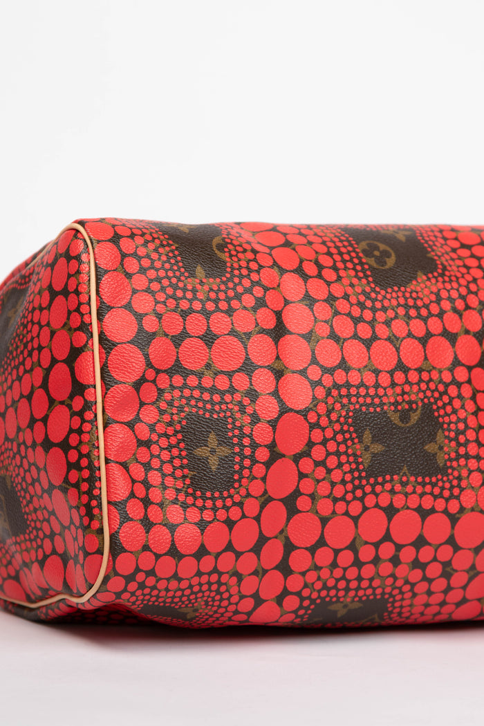 RARE Louis Vuitton x Yayoi Kusama Red Infinity Dot Speedy 30cm