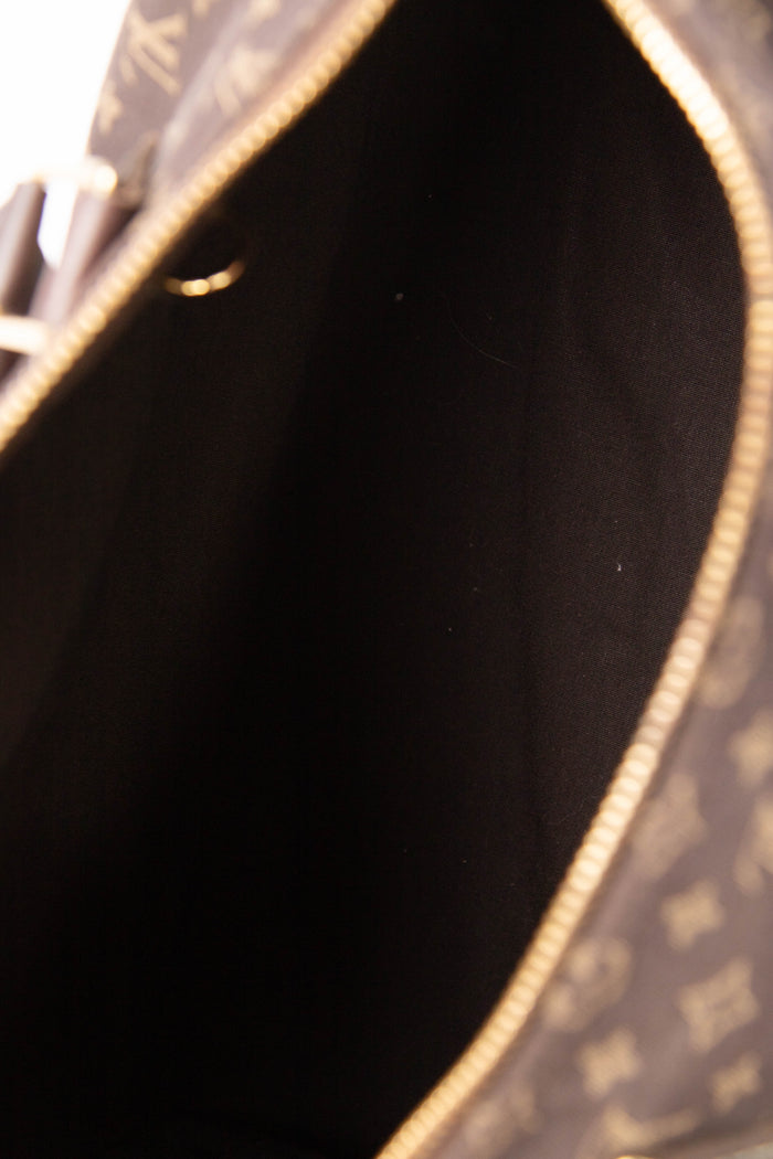 2000s Louis Vuitton Brown Monogram Mini Lin Speedy 30cm