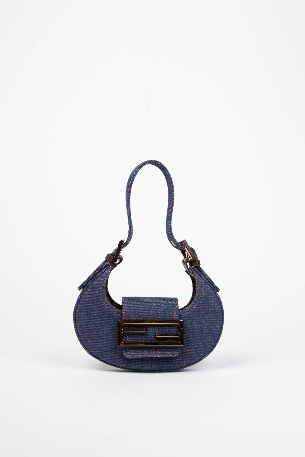 2022 Fendi Denim Mini Cookie Bag