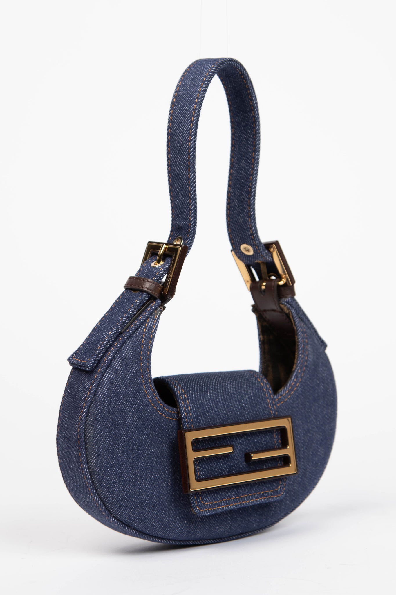 2022 Fendi Denim Mini Cookie Bag