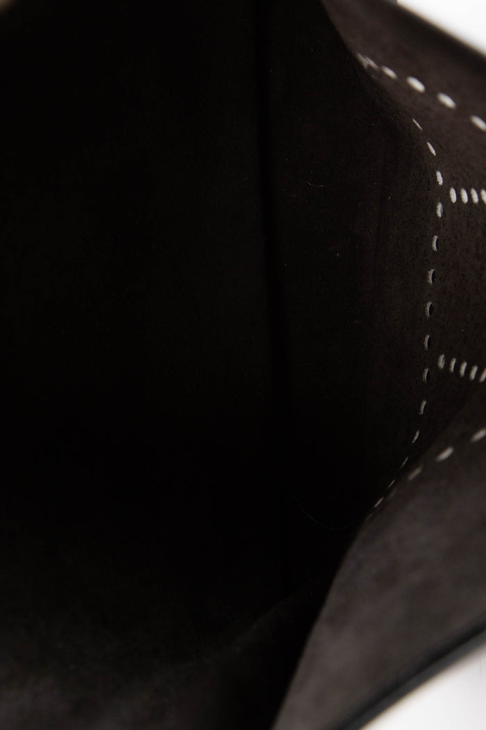 Vintage Hermès Black Box Calf Evelyne 33 GM with Palladium Hardware