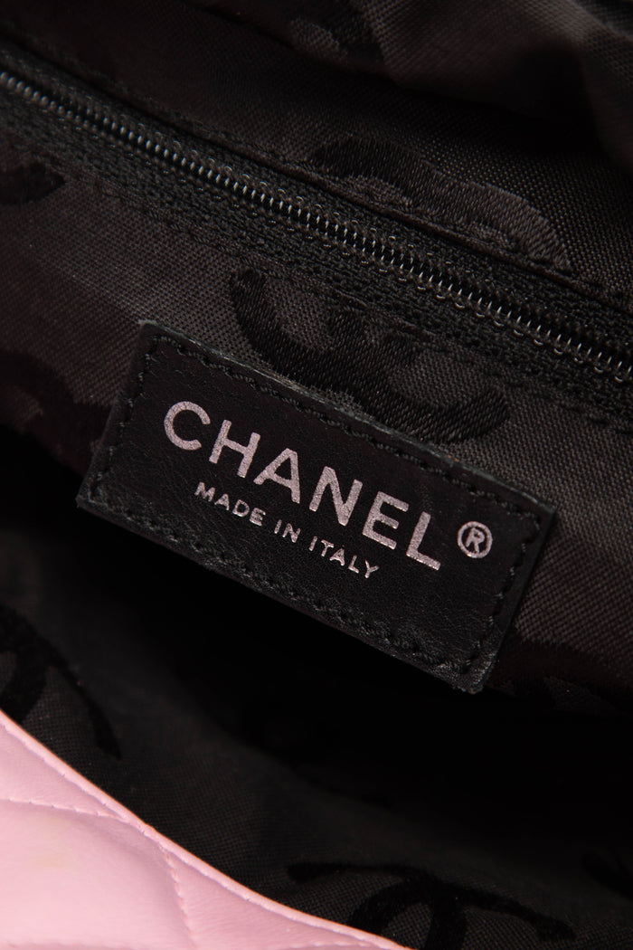2000s Chanel Pink Rue Cambon Bucket Bag