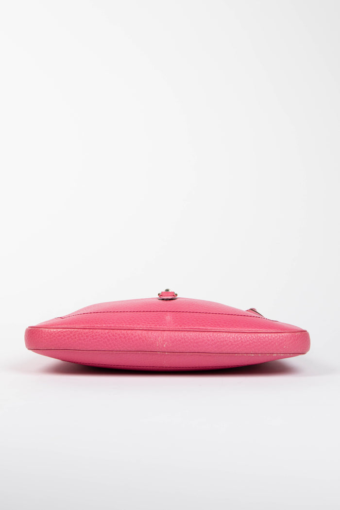 Vintage Gucci Pink Grained Leather Jackie Shoulder Bag